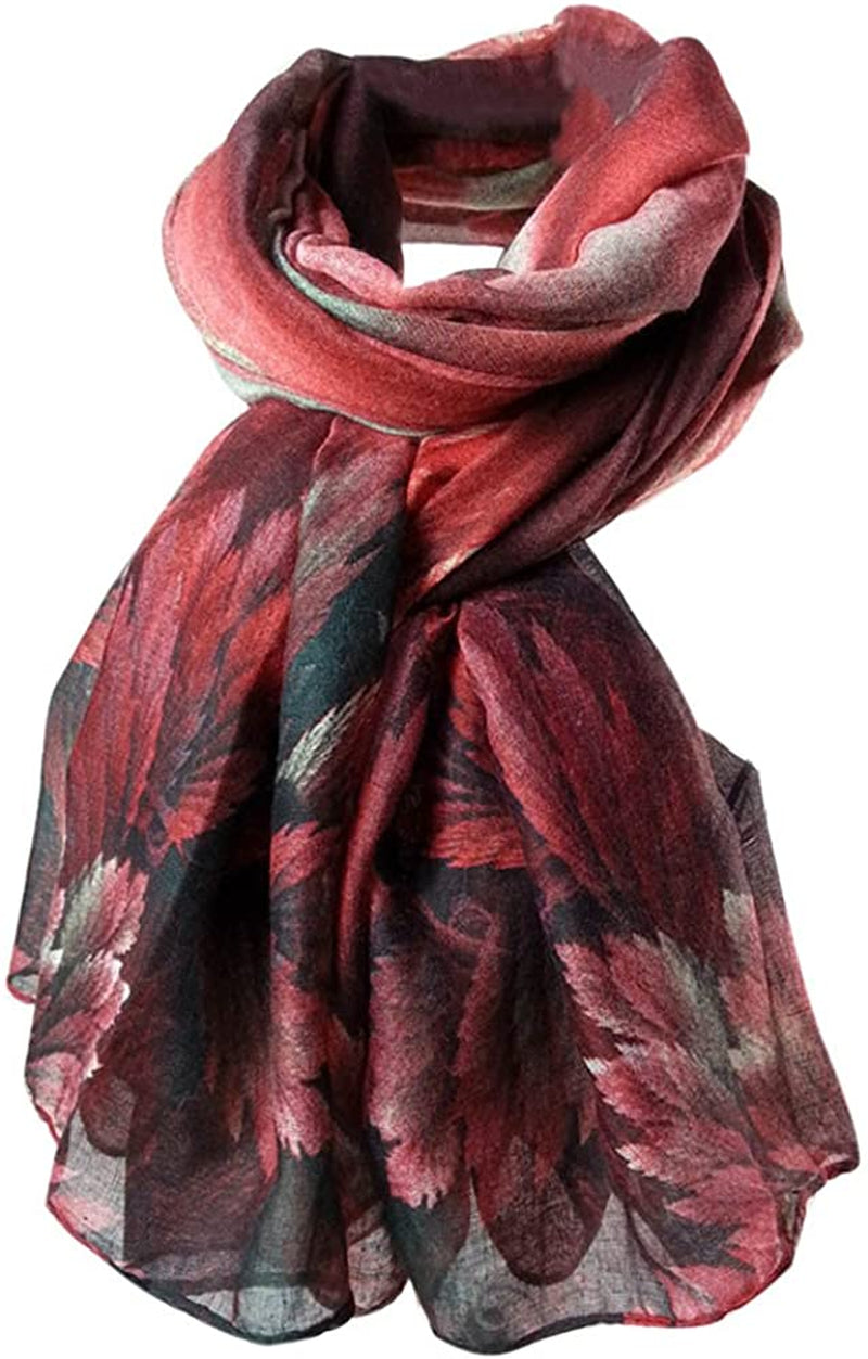 Scarfs for Women, Lethez Lady Girls Printing Long Soft Scarf Wrap Shawl Wrap Scarves Head Wraps Apparel & Accessories > Clothing Accessories > Scarves & Shawls Lethez   