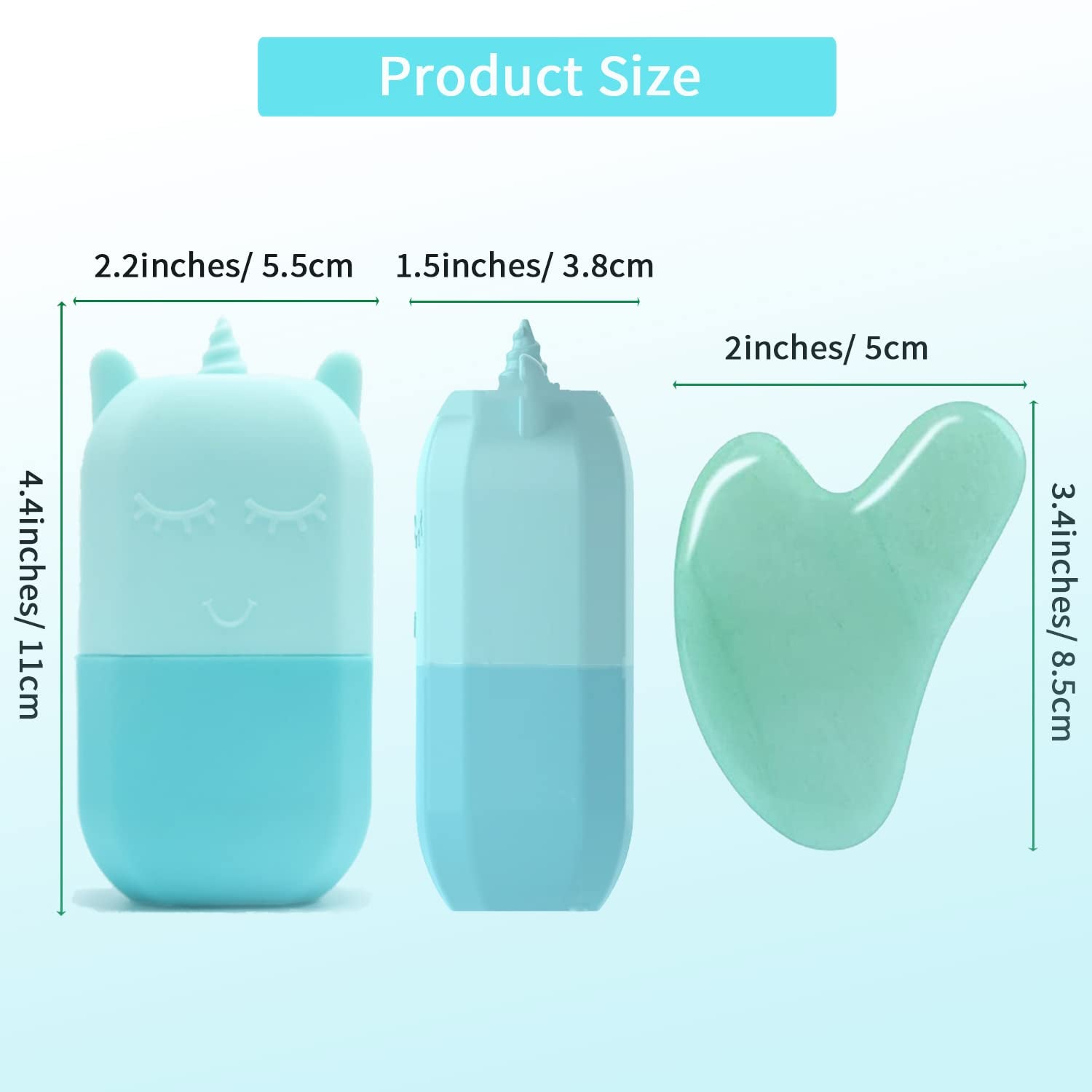 Loucky Ice Roller for Face and Gua Sha Set, Ice Face Roller Mold for Skin Care, Silicone Facial Roller for Eyes, Facial Ice Roller and Gua Sha Facial Tools, Remove Puffiness, Remove Fine Lines Health & Beauty > Personal Care > Cosmetics > Cosmetic Tools > Skin Care Tools loucky   