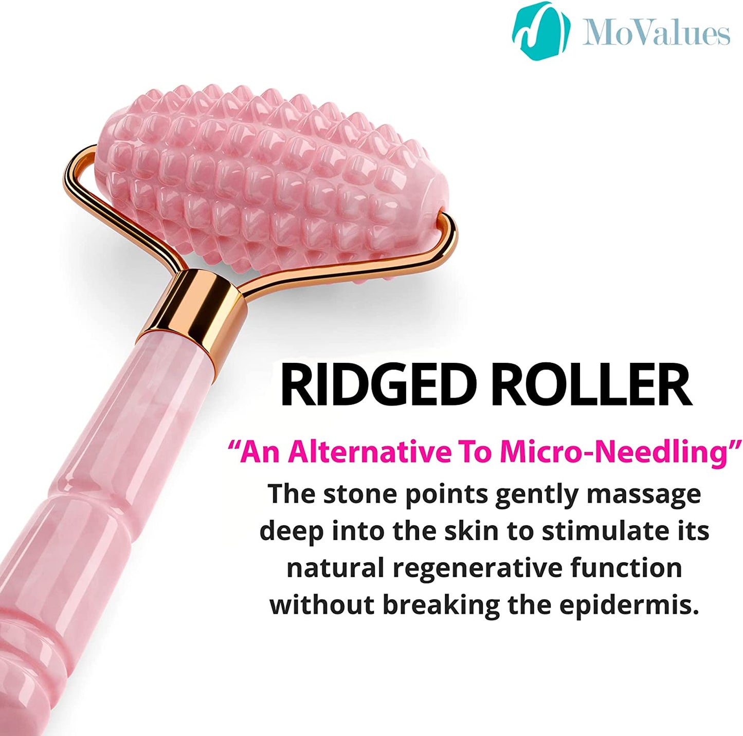 Pink Jade Roller and Gua Sha Set. Rose Quartz Roller with Eye Massager, Jade Gua Sha, Ridged Roller Massager. Jade Roller for Face Real Jade 100% Jade Stone Roller. Warm Facial Massager or Ice Roller Health & Beauty > Personal Care > Cosmetics > Cosmetic Tools > Skin Care Tools MoValues   