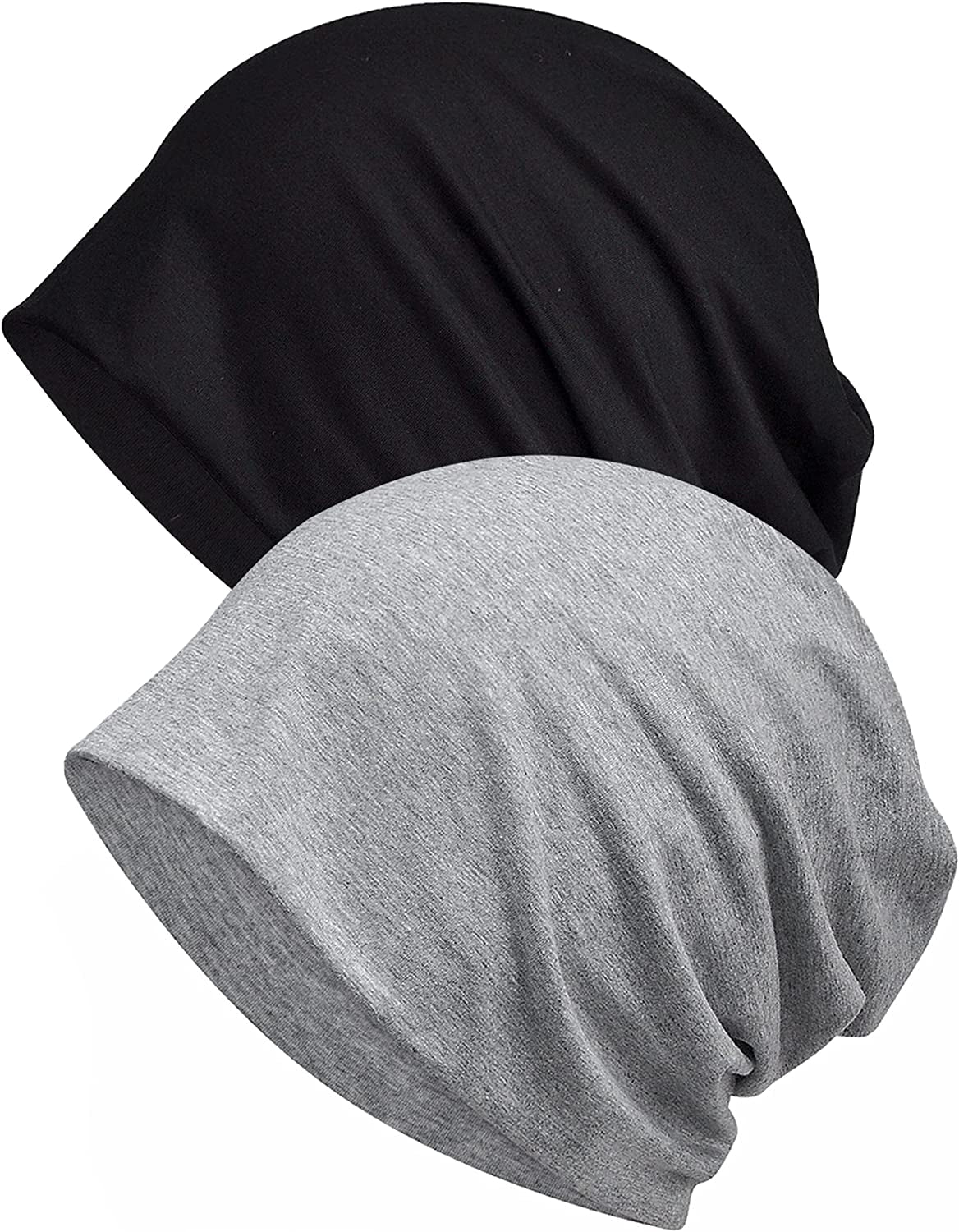 ELLEWIN Cotton Slouchy Beanie Hip-Hop Soft Lightweight Running Beanie Adult Dwarf Hats Chemo Cap for Men Women Apparel & Accessories > Clothing Accessories > Headwear Does Not Apply   