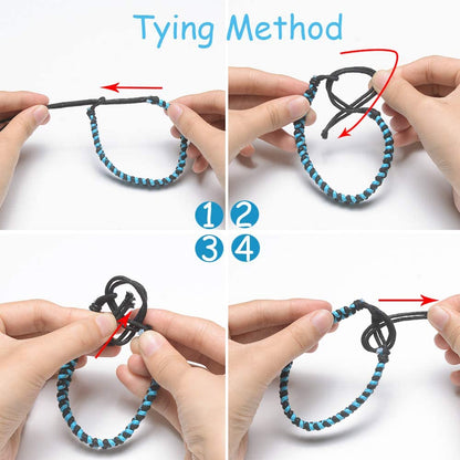 Jeka Handmade Braided Woven Friendship Bracelets Fashion 6 Pcs Bulk Men Women'S Cool Wrist Bracelet for Boys Gift Rakhi for Brother Apparel & Accessories > Jewelry > Bracelets JEKA JEWELRY   