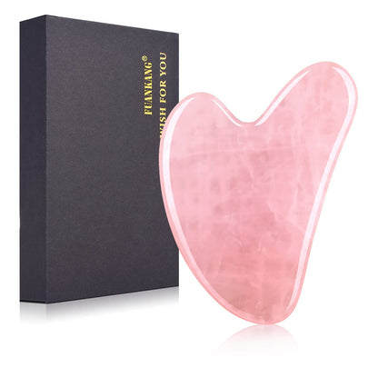 Gua Sha Facial Tools Stone Massage Guasha Tool for Face - by FUANKANG (Green) Health & Beauty > Personal Care > Cosmetics > Cosmetic Tools > Skin Care Tools FUANKANG Rose  