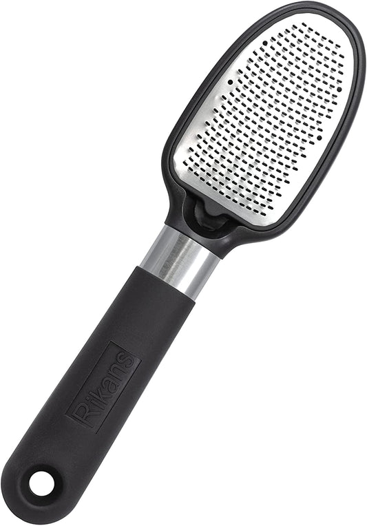 Rikans Foot File Foot Rasp Callus Remover Dead Skin Remover Double Sided Foot Scrubber Foot Care Pedicure Tool to Remove Hard Skin Can Be Used Wet or Dry Skin Surgical Grade Stainless Steel File Health & Beauty > Personal Care > Foot Care Rikans   