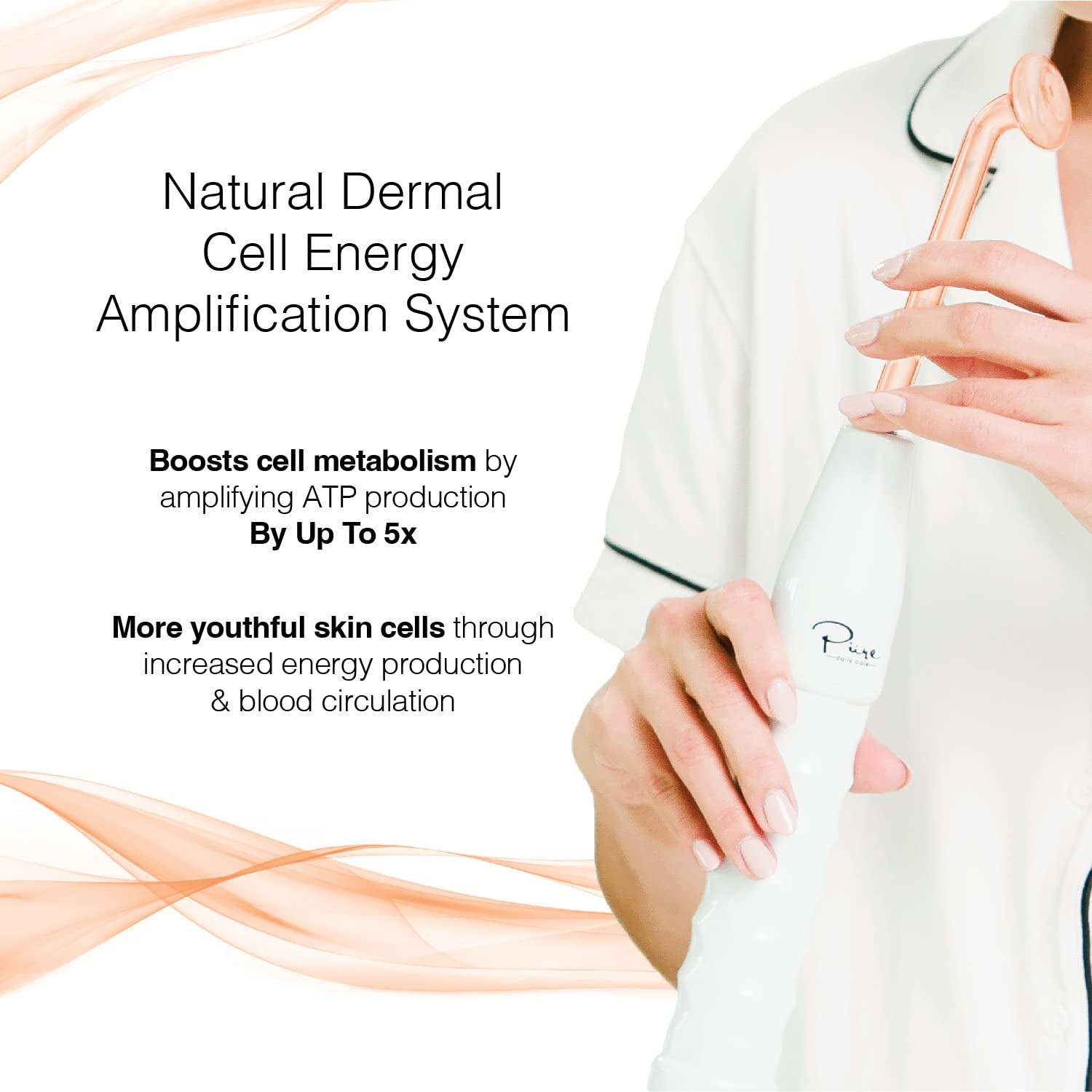 Nuderma Portable Handheld High Frequency Skin Therapy Wand Machine W/Neon – Anti-Aging - Skin Tightening - Wrinkle Reducing - Dark Circles – Blemish Control - Hair & Scalp Stimulator Health & Beauty > Personal Care > Cosmetics > Cosmetic Tools > Skin Care Tools Pure Daily Care   