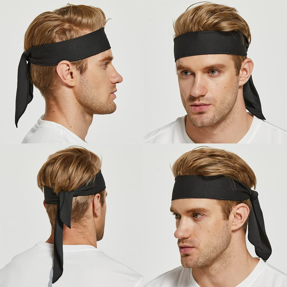 Instant Chill Head Tie Cooling Headbands for Men Women Moisture Wicking Headband Have Cooling Effect Apparel & Accessories > Clothing Accessories > Bandanas & Headties QING   