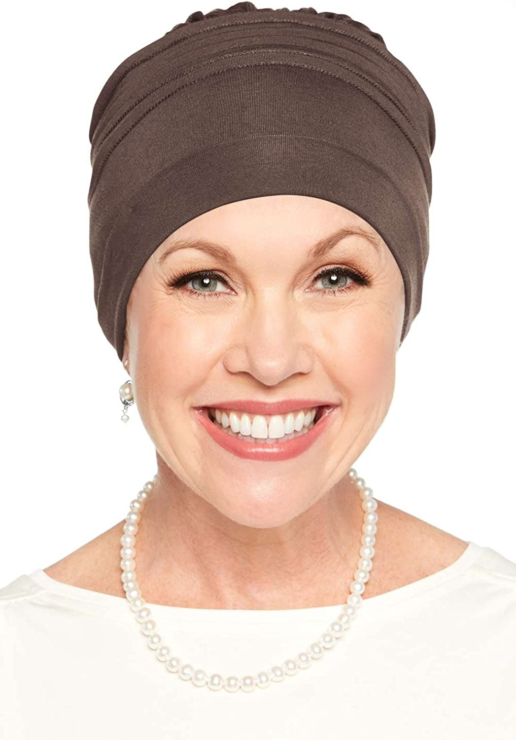 Cardani Meridian Beanie Cap & Volumizer Turban Viscose from Bamboo Hat Apparel & Accessories > Clothing Accessories > Headwear Cardani Luxury Bamboo - Mocha One Size 
