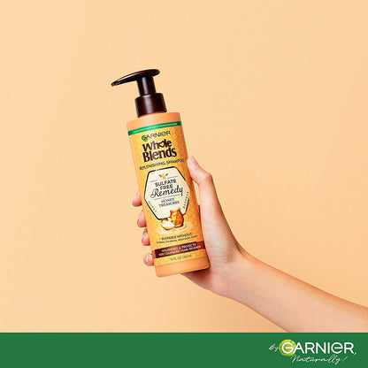 Garnier Haircare Whole Blends Sulfate Free Shampoo and Conditioner Set, Honey Treasures Replenishing, Nourishes, and Protects Very Damaged Hair, with Mask Sample (Package May Vary), 12 Fl Oz Health & Beauty > Personal Care > Hair Care Garnier   