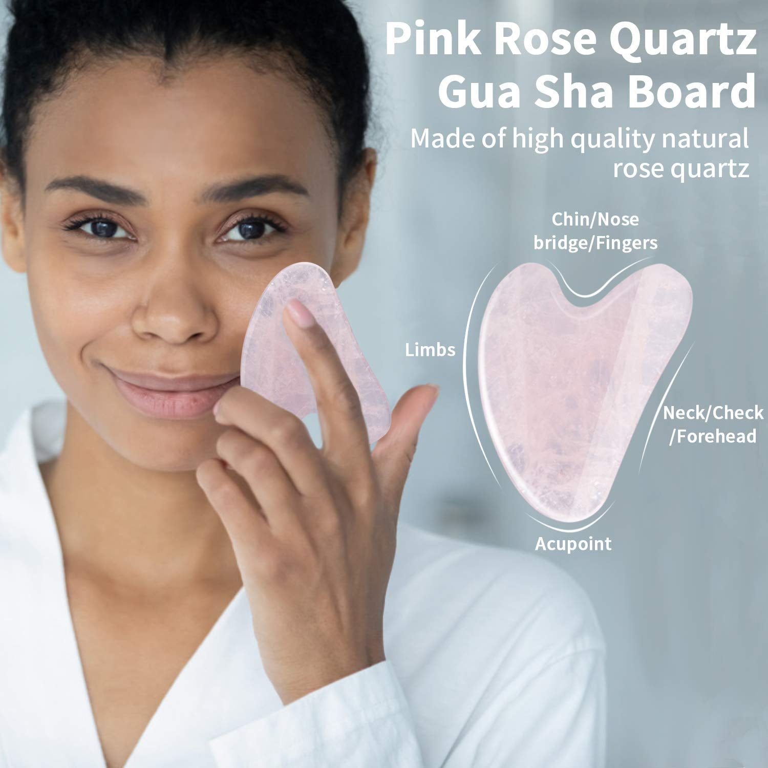 Jade Roller & Gua Sha, 100% Natural Jade Face/Eye Roller and Gua Sha Massager Tool, Automoness Facial Beauty Roller Skin Care Tools for Face, Eye, Neck, Relieve Fine Lines and Wrinkles, Body Treatment Health & Beauty > Personal Care > Cosmetics > Cosmetic Tools > Skin Care Tools Automoness   