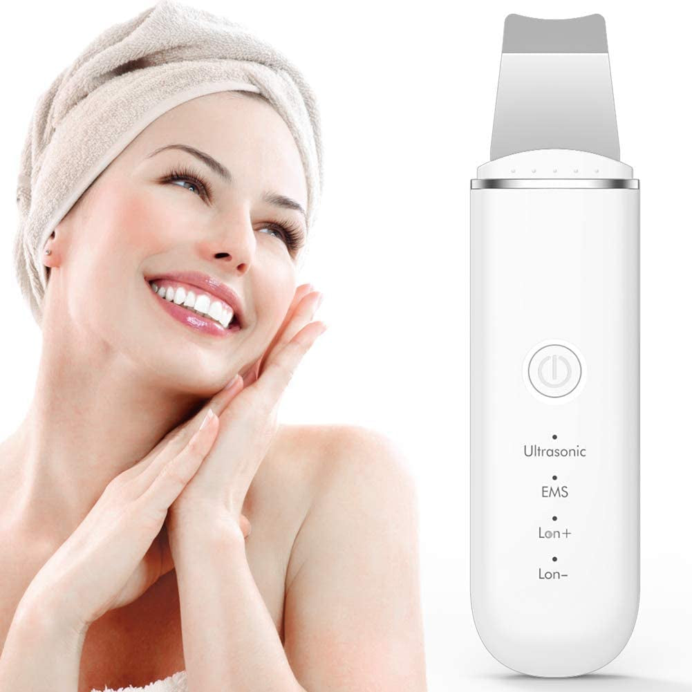 Ruoxu Skin Scrubber Face Spatula, Professional Skin Spatula Blackhead Remover with 4 Modes, Facial Pore Deep Cleansing Skin Care Tool for Women & Men, White Health & Beauty > Personal Care > Cosmetics > Cosmetic Tools > Skin Care Tools Ruoxu   