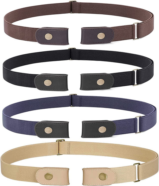 No Buckle Stretch Belt for Women Men Buckle-Free Adjustable Belt for Jeans Apparel & Accessories > Clothing Accessories > Belts LEACOOLKEY   