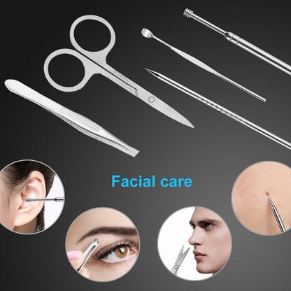 Manicure Set Nail Clippers Pedicure Kit -18 Pieces Stainless Steel Manicure Kit, Professional Grooming Kits, Nail Care Tools with Luxurious Travel Case Health & Beauty > Personal Care > Foot Care Yougai   