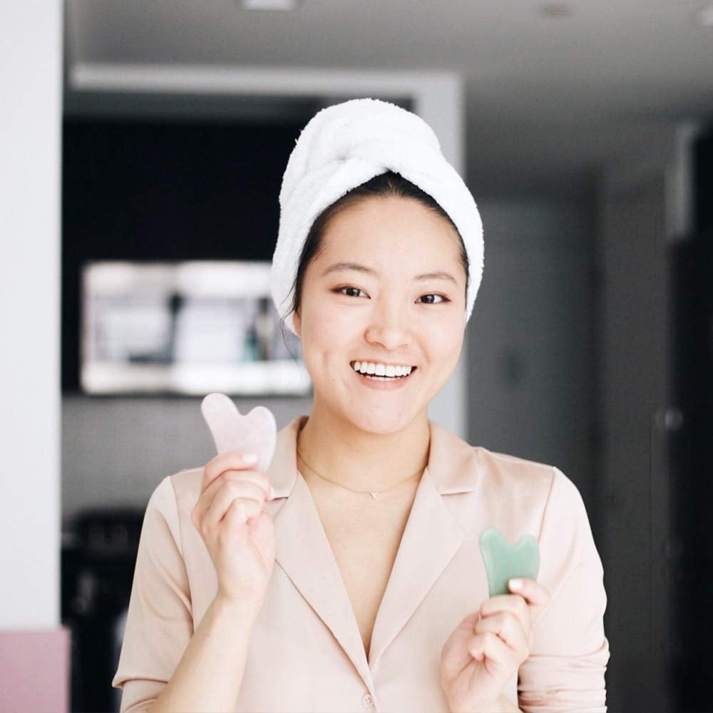 Mount Lai - the Rose Quartz Gua Sha Facial Lifting Tool | Gua Sha to Sculpt Facial Features + Release Tension Health & Beauty > Personal Care > Cosmetics > Cosmetic Tools > Skin Care Tools Mount Lai   