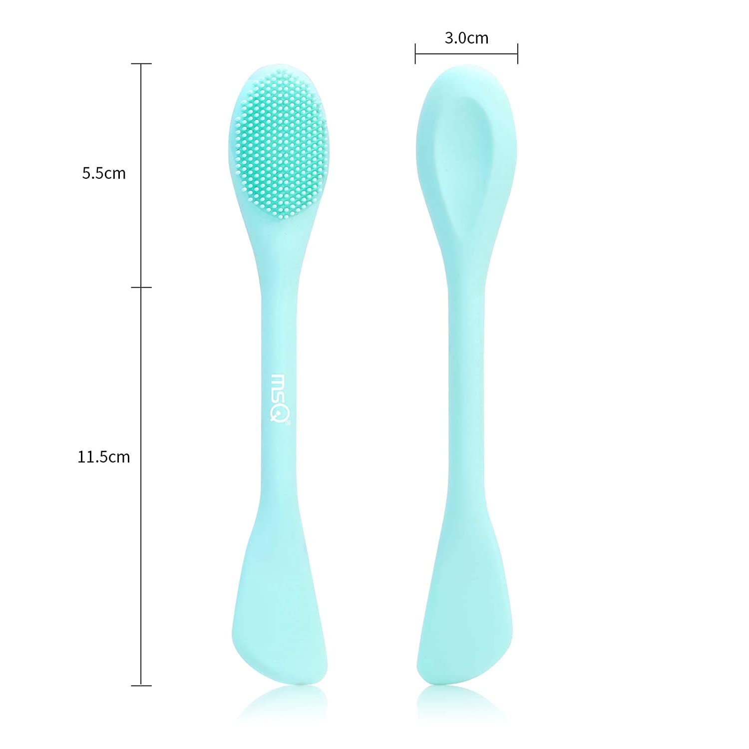 MSQ Silicone Face Mask Brush, Soft Facial Cleansing Scrubber, 2 Pack Double-End Facial Mask Brush for Mud, Clay, Charcoal Mixed Mask, DIY, Skincare Applicator Tools for Apply Cream, Lotion Health & Beauty > Personal Care > Cosmetics > Cosmetic Tools > Skin Care Tools MSQ   