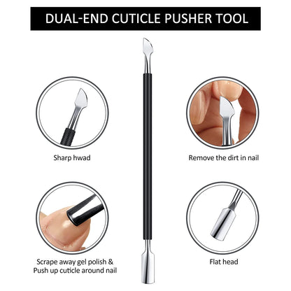 Nail Clipper for Acrylic Nails Nail Cutters Trimmer with Cuticle Pusher Spoon Nail Cleaner and 2 Pieces Nail Files Manicure Tools for Artificial Nail Health & Beauty > Personal Care > Cosmetics > Cosmetic Tools > Nail Tools Mudder   