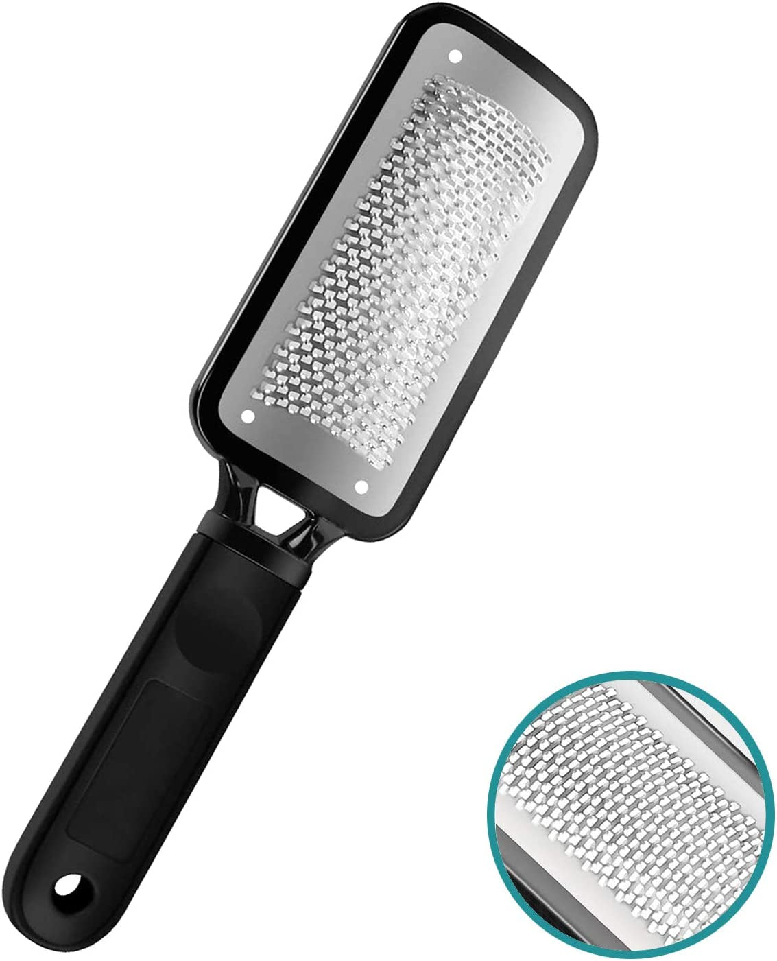 Foot File Colossal Foot Rasp and Callus Remover, Professional Foot Care Pedicure Metal Surface Tool to Remove Hard Skin, Can Be Used on Both Wet and Dry Feet, Surgical Grade Stainless Steel File Health & Beauty > Personal Care > Foot Care LUDOUPIER   