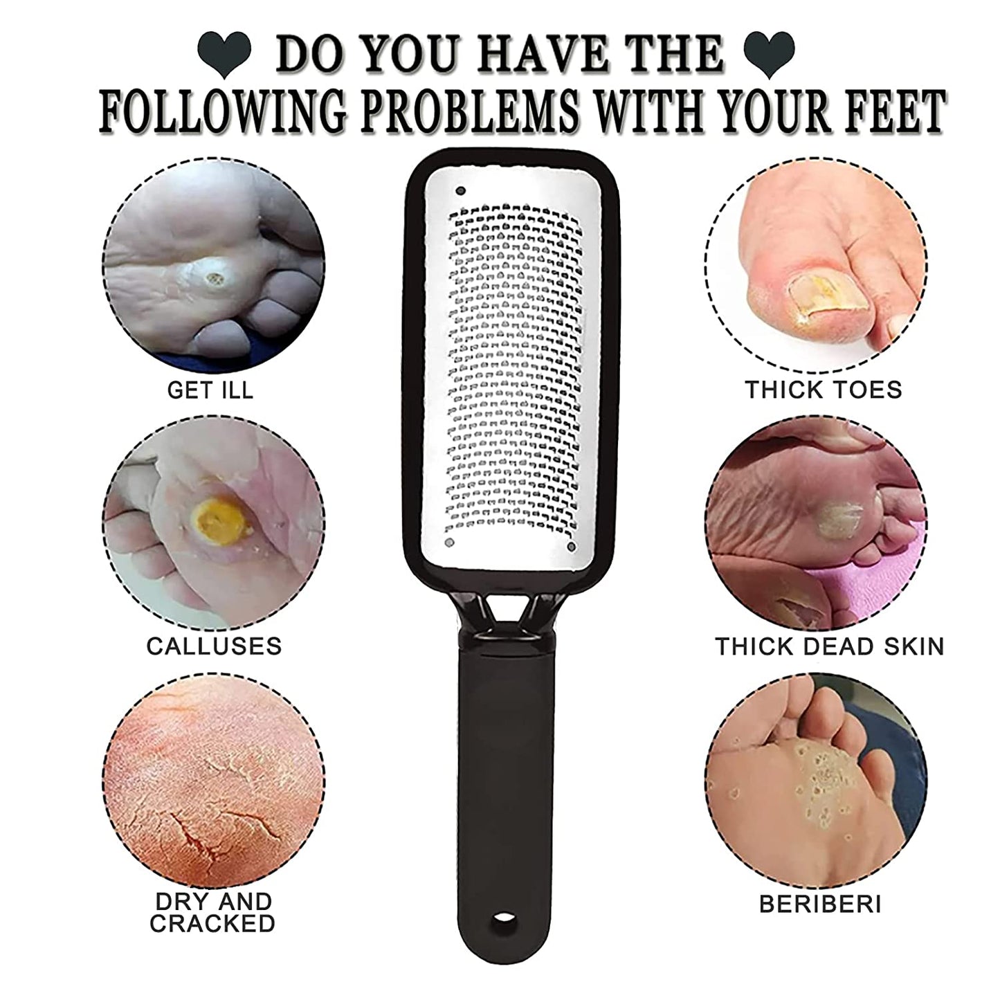 Colossal Foot Scraper Foot File Callus Remover and Foot Rasp by Bodfppc,Professional Stainless Steel Foot Care Pedicure Tool for Dry and Wet Feet,Exfoliating, Removing Calluses and Dead Skin Health & Beauty > Personal Care > Foot Care BODFPPC   