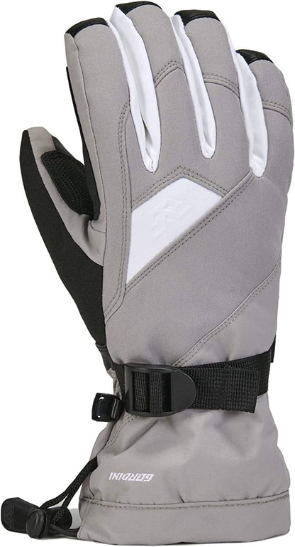 Gordini Womens Aquabloc down Gauntlet Glove Apparel & Accessories > Clothing Accessories > Gloves & Mittens Gordini Clay Grey/White Medium 