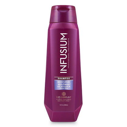Infusium Professional Treatments Haircare - Moisturize + Replenish with Avocado & Olive Oils - Shampoo & Conditioner Set - Net Wt. 13.5 FL OZ (400 Ml) per Bottle - One Set Health & Beauty > Personal Care > Hair Care Infusium   