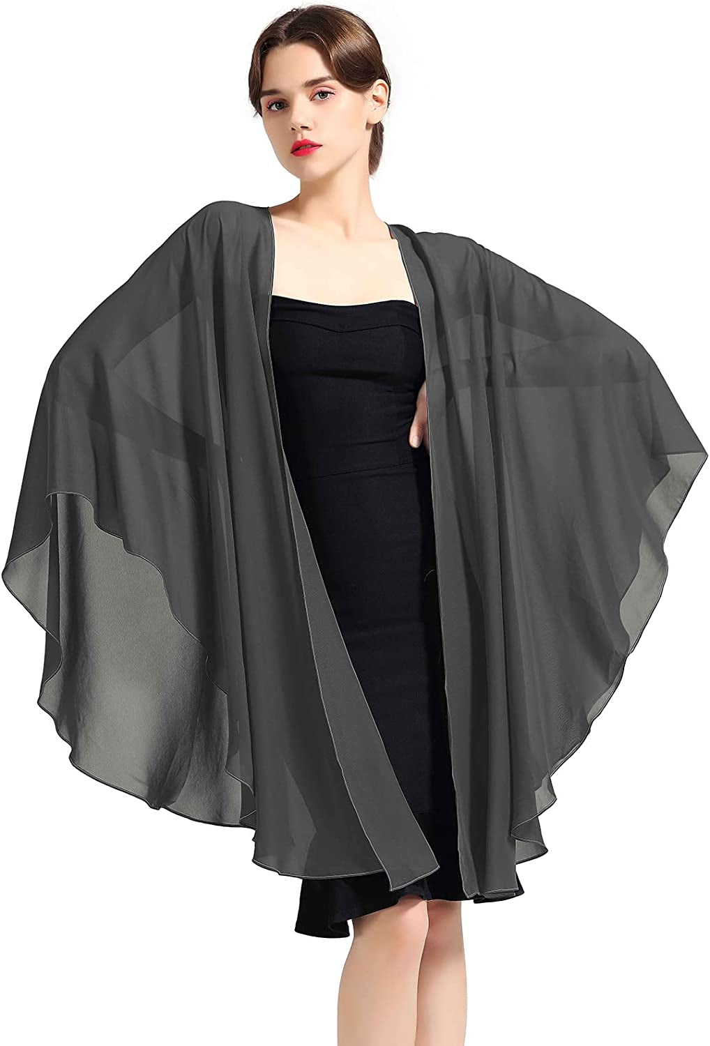 Shawl Wrap Chiffon Scarf for Women Evening Dresses Wedding Stole Black White Blue 25 Colors by BEAUTELICATE Apparel & Accessories > Clothing Accessories > Scarves & Shawls BEAUTELICATE   