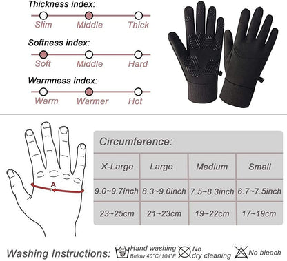 SUOYANA Winter Gloves Touch Screen Gloves Warm Waterproof Windproof Full Palm Non-Slip Lightweight for Women and Men Running,Walking,Cycling,Driving in Cold Weather Apparel & Accessories > Clothing Accessories > Gloves & Mittens SUOYANA   