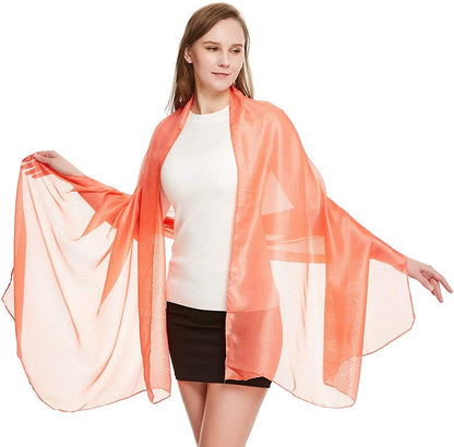 Wedding Shawl Metallic Sparkle Party Formal Shawls and Wraps for Evening Dresses Apparel & Accessories > Clothing Accessories > Scarves & Shawls The Twins Dream O2 One Size 