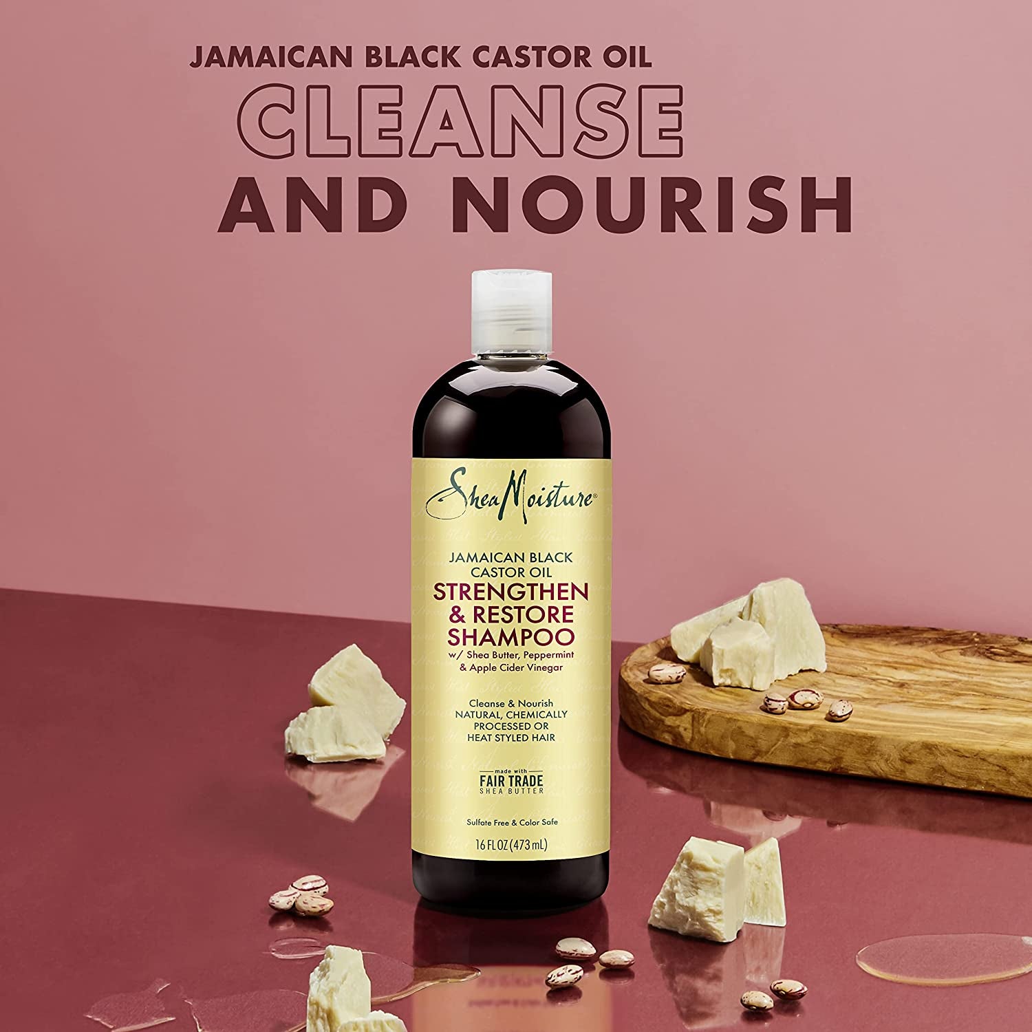 Shea Moisture Curly Hair Product Bundle Shampoo 16 Fl Oz, Conditioner 13 Fl Oz, Leave in Conditioner 16 Oz, Jamaican Black Castor Oil for Healthy Hair Growth, Strengthen & Restore, Sulfate Free Health & Beauty > Personal Care > Hair Care SHEA MOISTURE   
