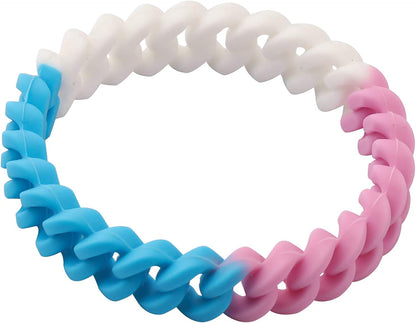 CHOORO LGBT Bracelet Gay Pride Bracelets Rainbow Silicone Rubber Wristbands LGBTQ Jewelry Gay Pride Gifts Apparel & Accessories > Jewelry > Bracelets CHOORO CH-pridebB -1  