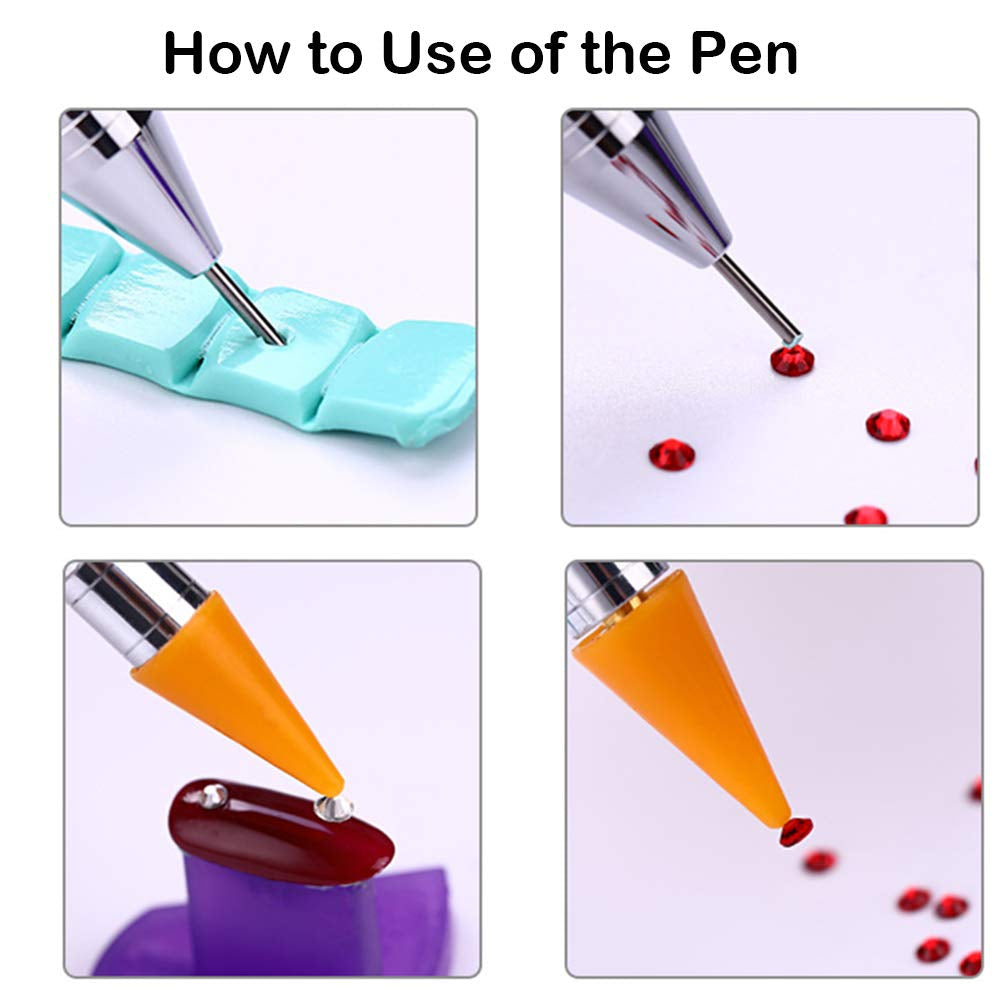 Beuniar Nail Art Rhinestone Micro Beads Pick up Tweezer and Picker Pencil Dotting Wax Pen Manicure DIY Decoration Tools Set Health & Beauty > Personal Care > Cosmetics > Cosmetic Tools > Nail Tools Beuniar   