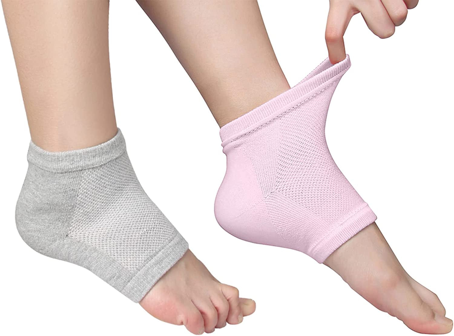 Codream Vented Moisturizing Socks Lotion Gel for Dry Cracked Heels, Spa Gel Socks Humectant Moisturizer Heel Balm Foot Treatment Care Heel Softener Compression 2 Pairs Health & Beauty > Personal Care > Foot Care Codream 2 Pairs  