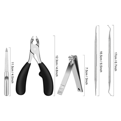 Podiatrist Toenail Cutters for Thick Nails Kit, Professional Grade Pedicure Tools with Sharp Curved Blades for Precision Trimming. Easy to Use & Effortless. Improve Various Toenail Problems. Health & Beauty > Personal Care > Cosmetics > Cosmetic Tools > Nail Tools KENED   