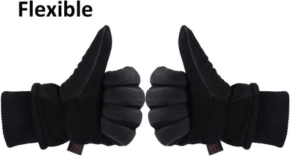 Winter Gloves -30°F Cold Proof Deerskin Suede Leather Insulated Water-Resistant Windproof Thermal Glove for Driving Hiking Snow Work in Cold Weather - Warm Gifts for Men and Women Apparel & Accessories > Clothing Accessories > Gloves & Mittens OZERO   