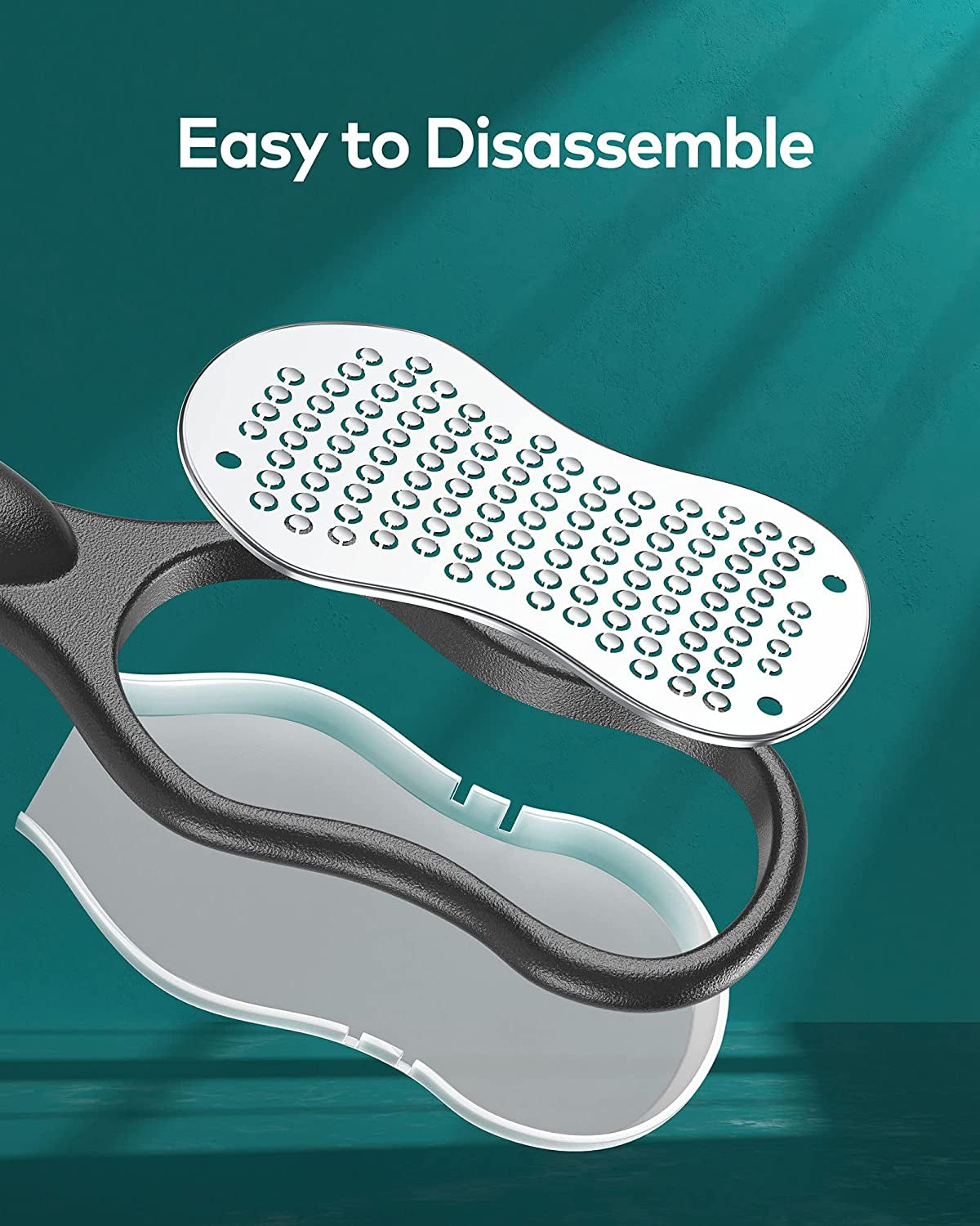 MR.GREEN Foot Rasp Foot File and Callus Remover Foot Care Pedicure Metal Surface Tool to Remove Hard Skin, Surgical Grade Stainless Steel File (Black) Health & Beauty > Personal Care > Foot Care MR.GREEN   