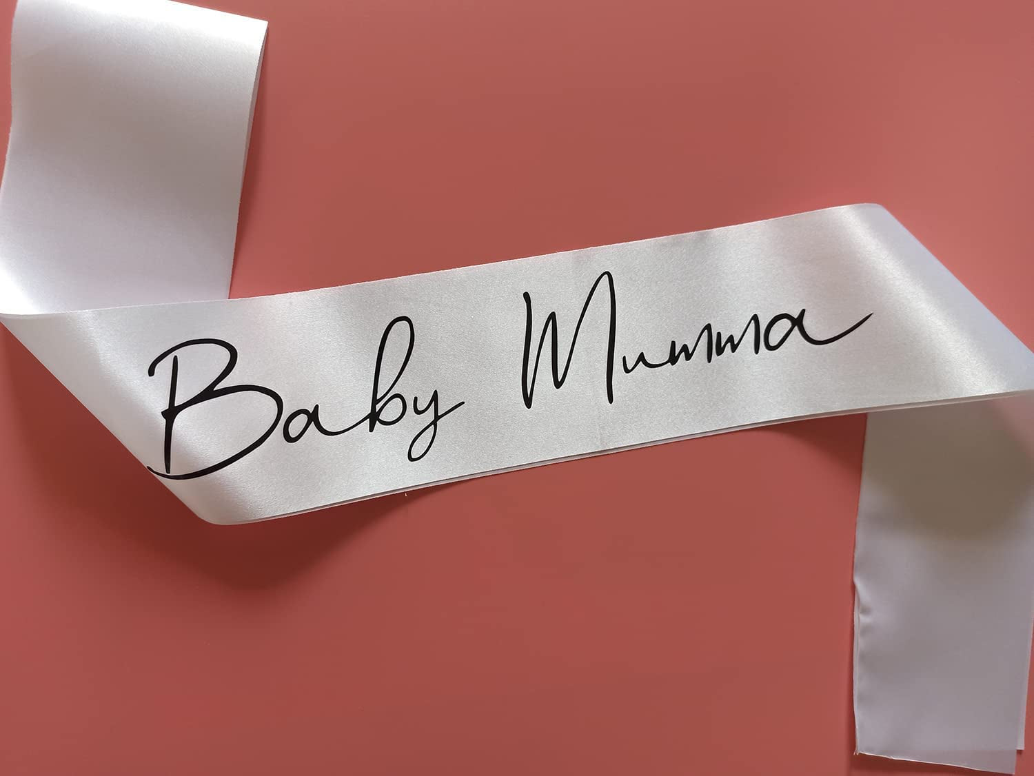 Baby Mama Sash for Baby Shower, Mummy to Be Sash for New Mom, Baby Shower Decorations, Gift Ideas for Soon to Be Parents, Gender Reveal Boy or Girl Party Supplies for Pregnant AF Mother to Be Apparel & Accessories > Clothing Accessories > Sashes MONBISTY   