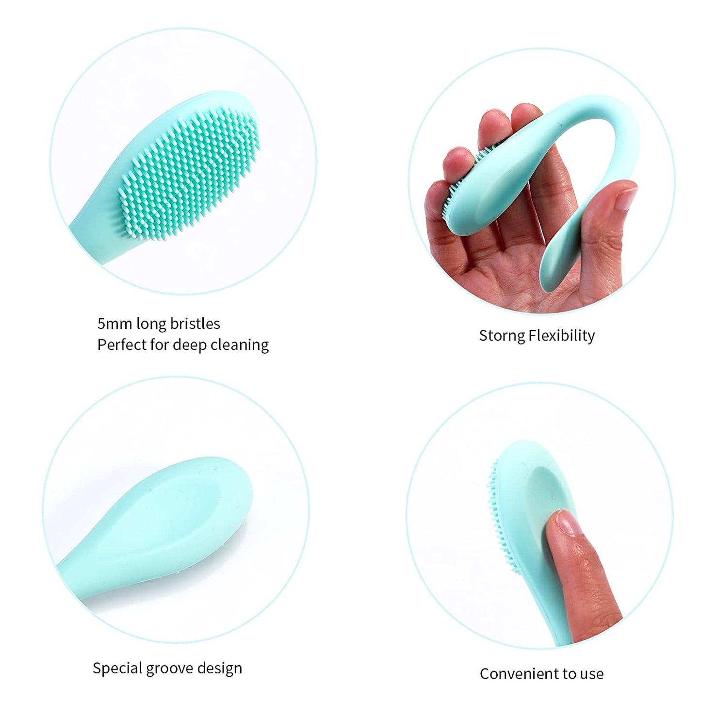 MSQ Silicone Face Mask Brush, Soft Facial Cleansing Scrubber, 2 Pack Double-End Facial Mask Brush for Mud, Clay, Charcoal Mixed Mask, DIY, Skincare Applicator Tools for Apply Cream, Lotion Health & Beauty > Personal Care > Cosmetics > Cosmetic Tools > Skin Care Tools MSQ   