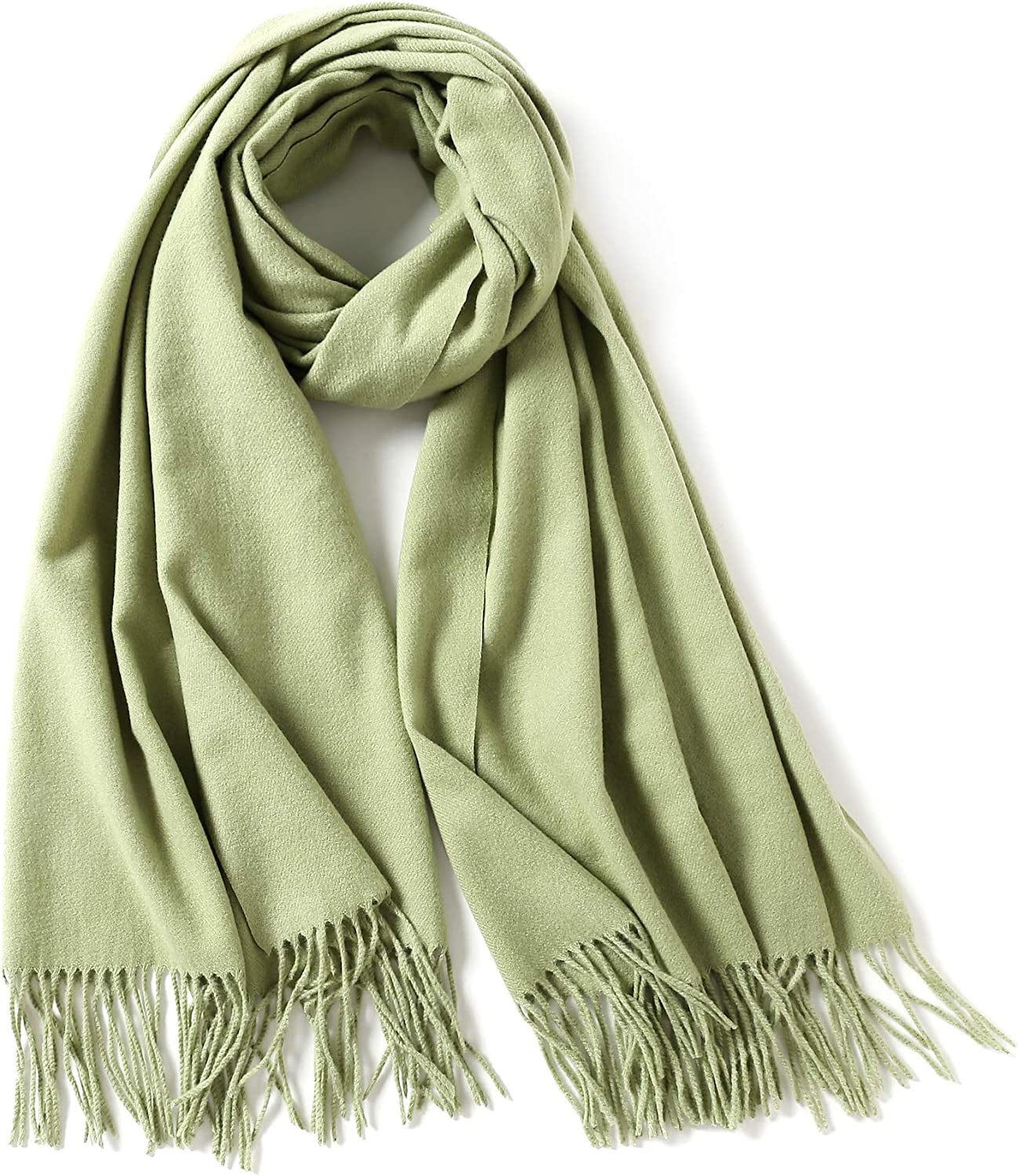 Jeelow Winter Pashmina Blanket Scarfs Shawls Wraps Open Front Poncho Cape for Women Wedding Evening Dresses Apparel & Accessories > Clothing Accessories > Scarves & Shawls Jeelow Green Spring  