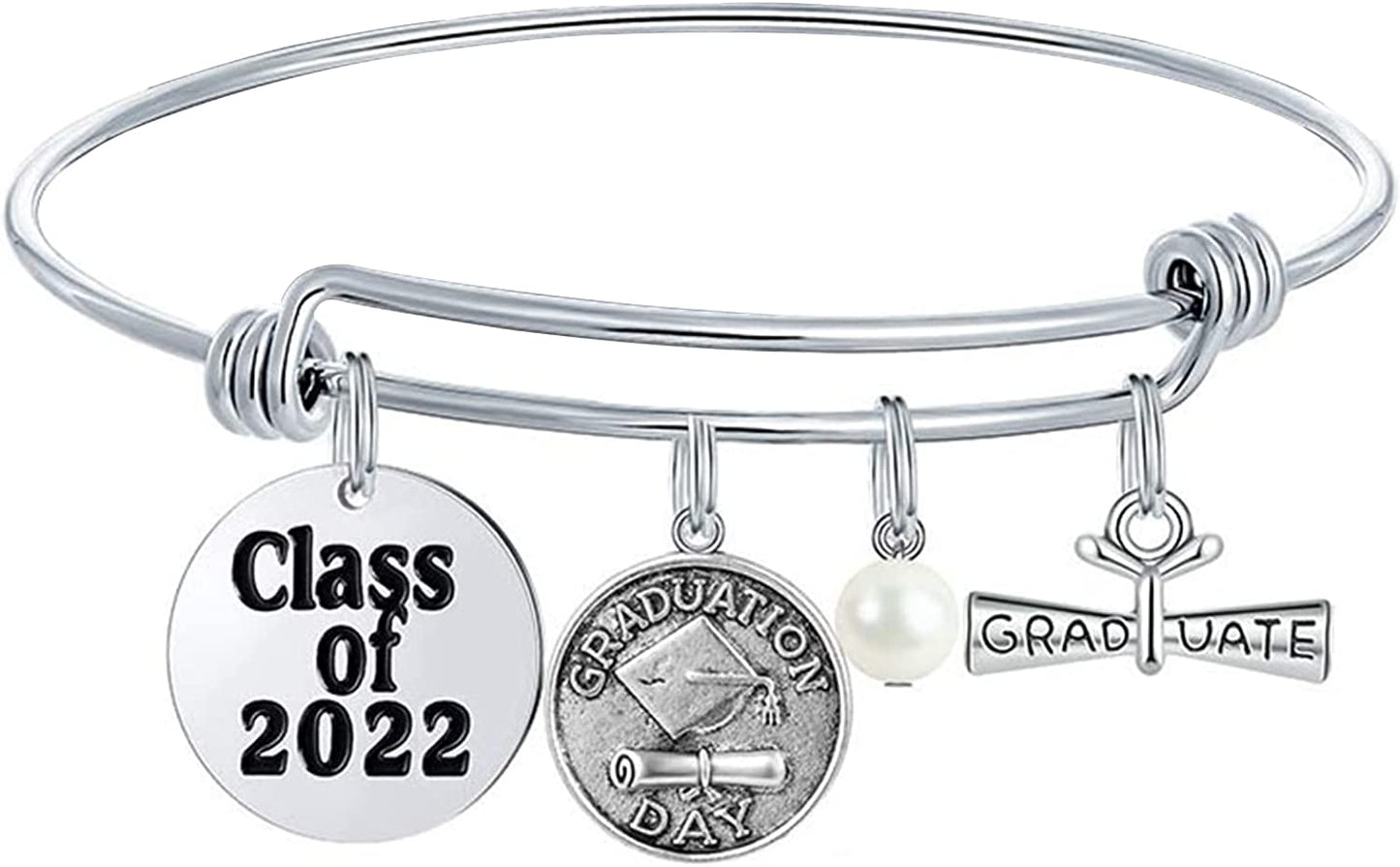 M MOOHAM Graduation Gifts for Her 2022, Senior Class of 2022 High School College Graduation Gifts for Women Girls Friend Daughter, Inspirational Graduation Bracelet Jewelry Apparel & Accessories > Jewelry > Bracelets M MOOHAM A-Class of 2022  