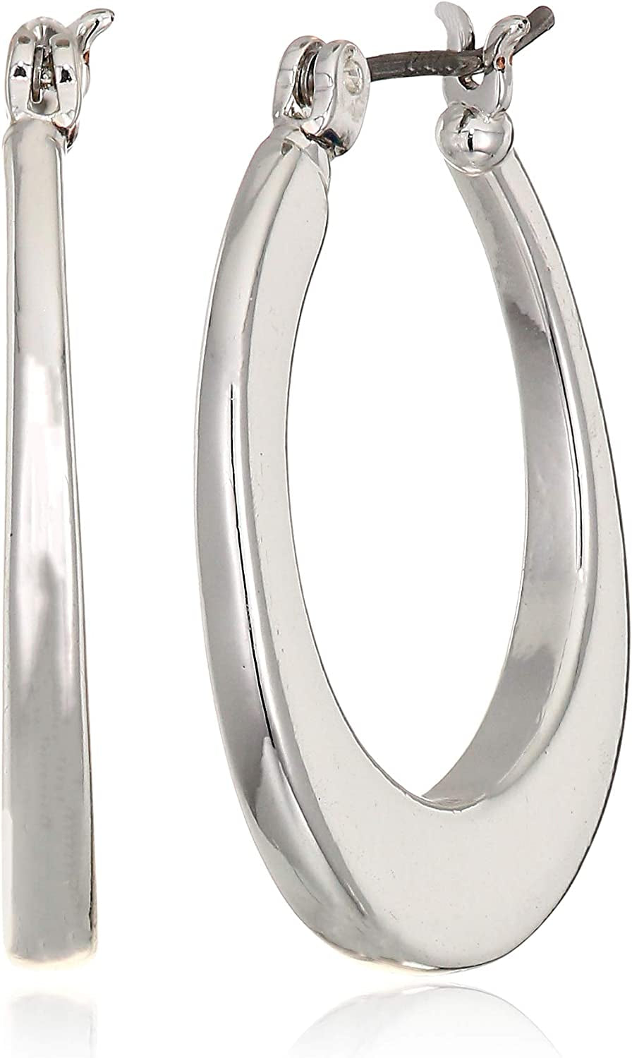 NINE WEST Women'S Silver Hoop Earrings Apparel & Accessories > Jewelry > Earrings Nine West   