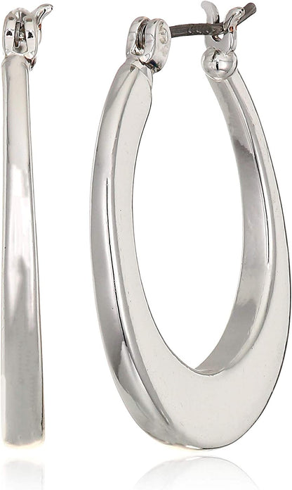 NINE WEST Women'S Silver Hoop Earrings Apparel & Accessories > Jewelry > Earrings Nine West   