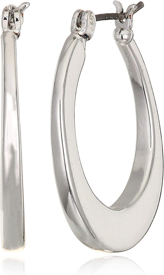 NINE WEST Women'S Silver Hoop Earrings Apparel & Accessories > Jewelry > Earrings Nine West   