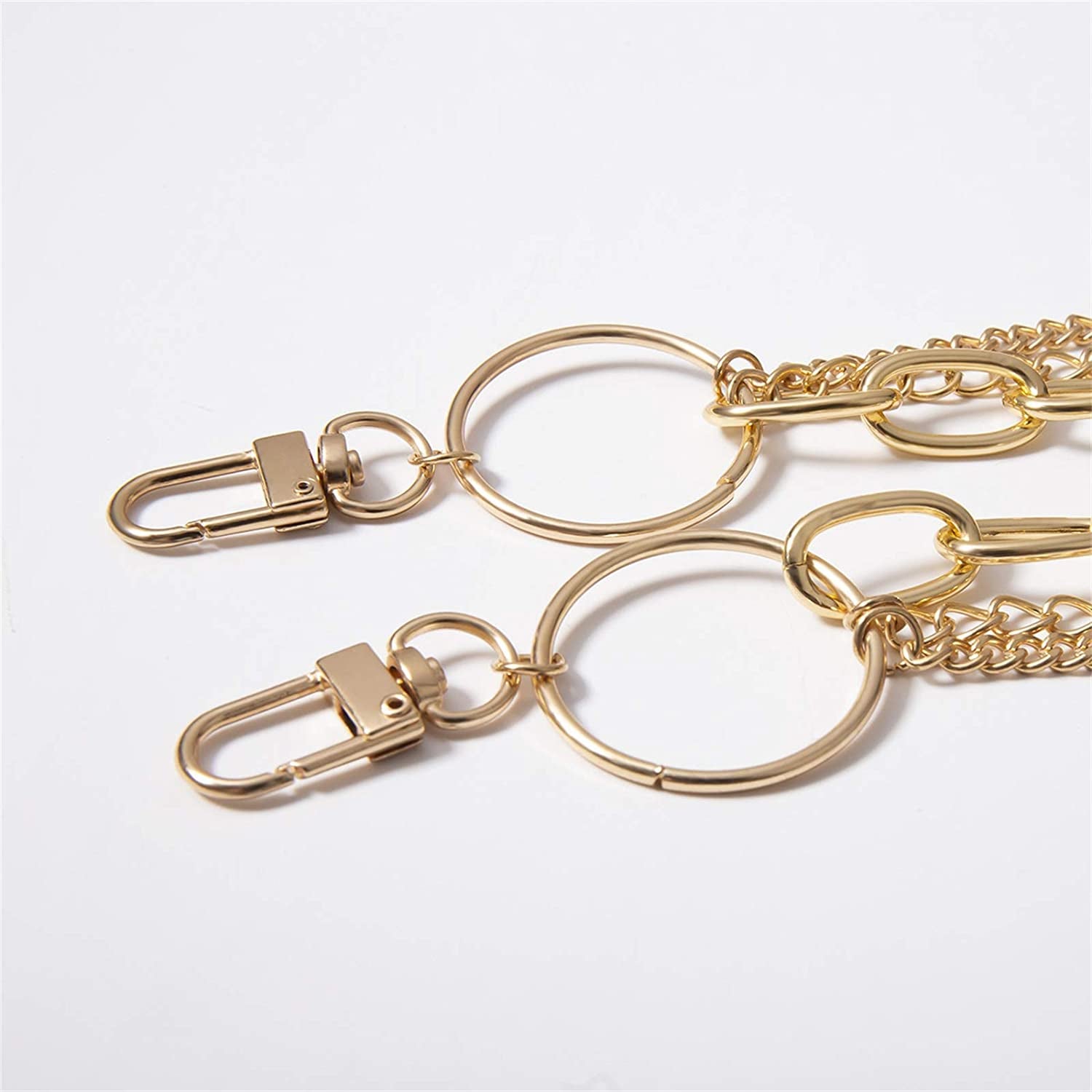 Tenghong2021 Punk Body Chain Goth Street Butterfly Belt Waist Chain Pants Chain Pocket Wallet Chain Gold Cuban Layered Jean Pants Belt Chains Waist Belly Body Chain Jewelry Apparel & Accessories > Jewelry > Body Jewelry tenghong2021   