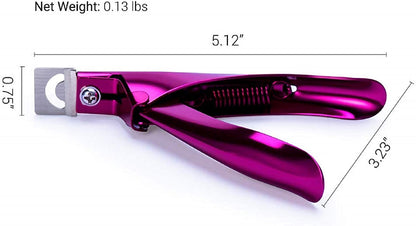 Melodysusie Acrylic Nail Clippers, Professional Nail Clippers Cutters for Acrylic Nails Fake Nail Tips, Adjustable Stainless Nail Trimmer, Manicure Tool for Salon Home Nail Art, Purple Health & Beauty > Personal Care > Cosmetics > Cosmetic Tools > Nail Tools MelodySusie   