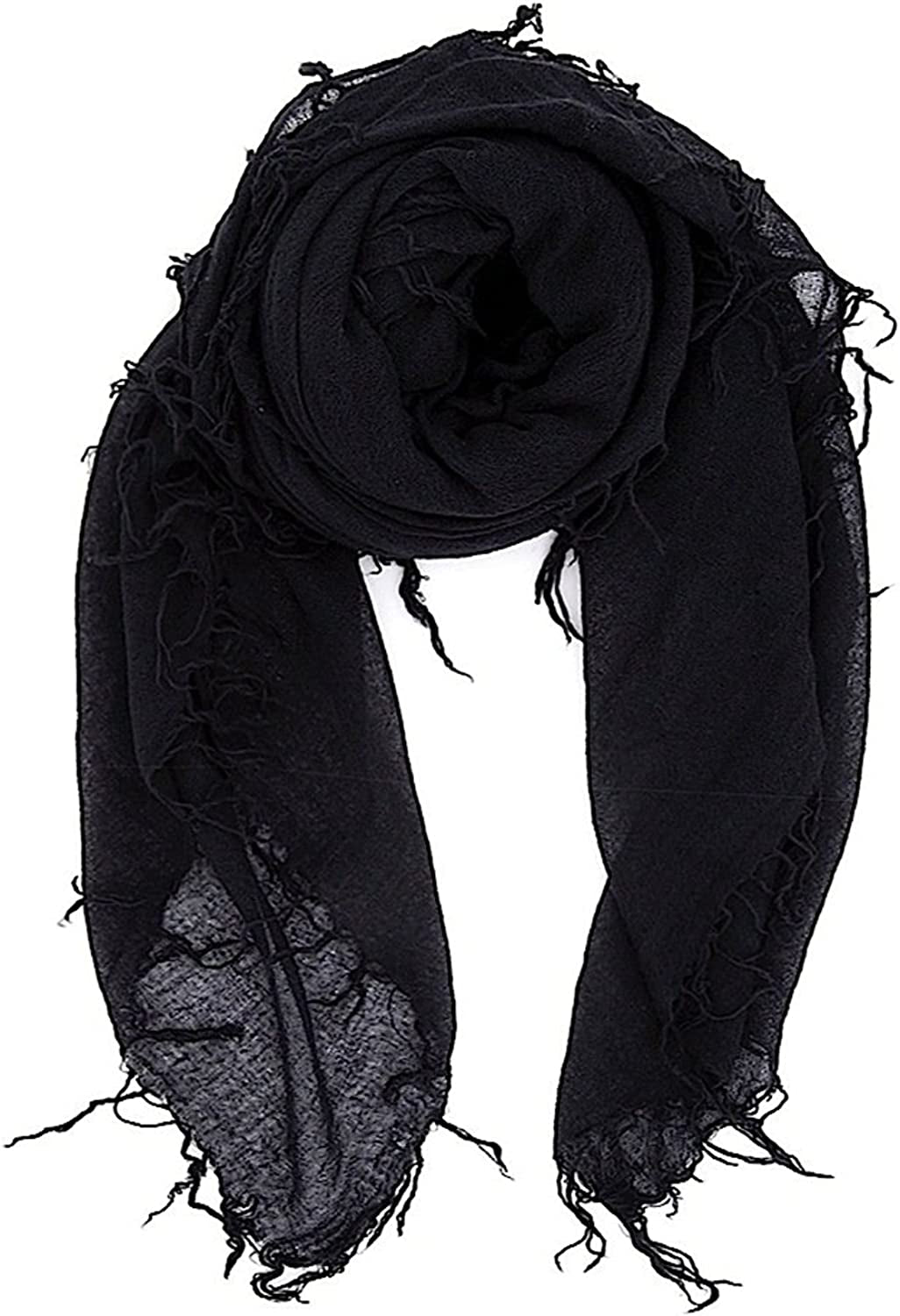 Chan Luu Cashmere & Silk Soft Scarf Apparel & Accessories > Clothing Accessories > Scarves & Shawls Chan Luu Black  