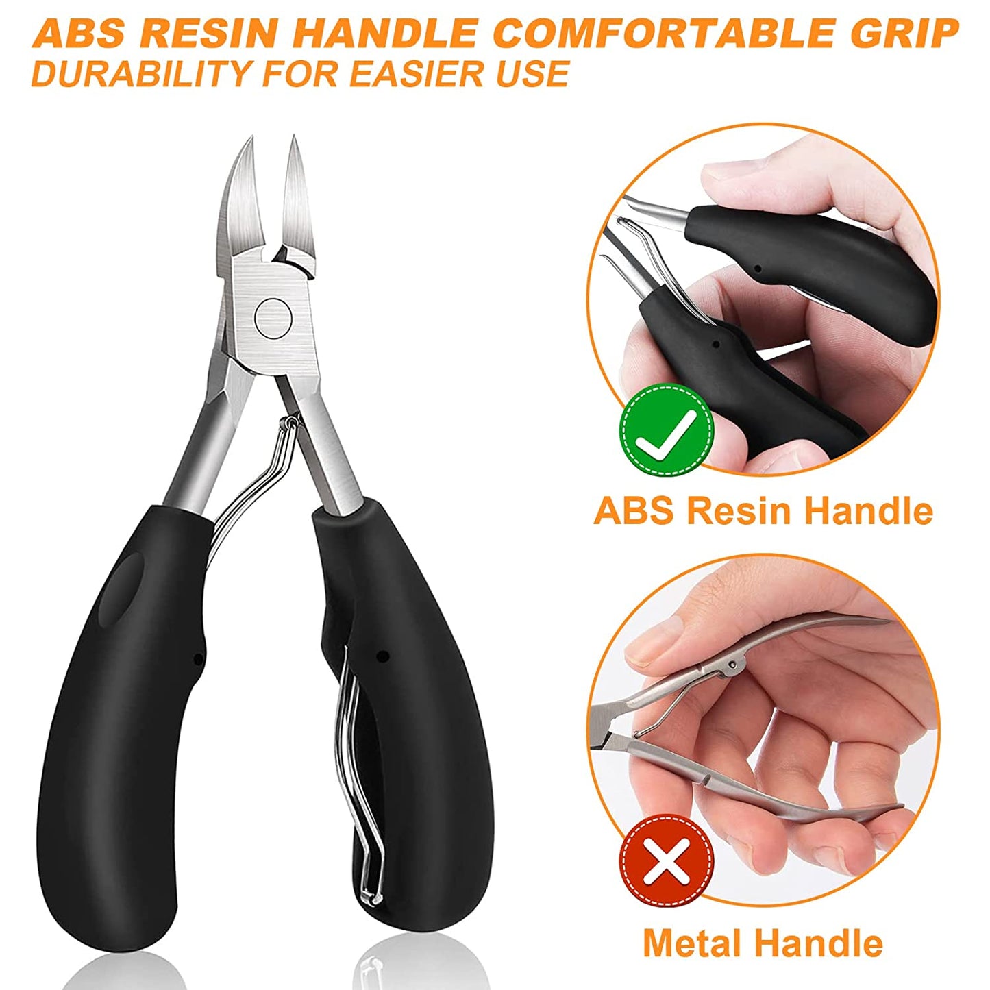 Ingrown Toenail Tool, Nail Clippers for Thick Nails, 5Pcs Toe Nail Clippers Treatment Tool for Thick Nails, Stainless Steel Toenails Trimmer and Professional Podiatrist Toenail Removal Kit Health & Beauty > Personal Care > Cosmetics > Cosmetic Tools > Nail Tools Mintiml   