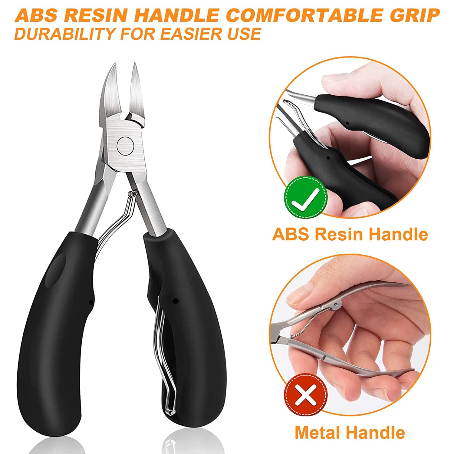 Ingrown Toenail Tool, Nail Clippers for Thick Nails, 5Pcs Toe Nail Clippers Treatment Tool for Thick Nails, Stainless Steel Toenails Trimmer and Professional Podiatrist Toenail Removal Kit Health & Beauty > Personal Care > Cosmetics > Cosmetic Tools > Nail Tools Mintiml   