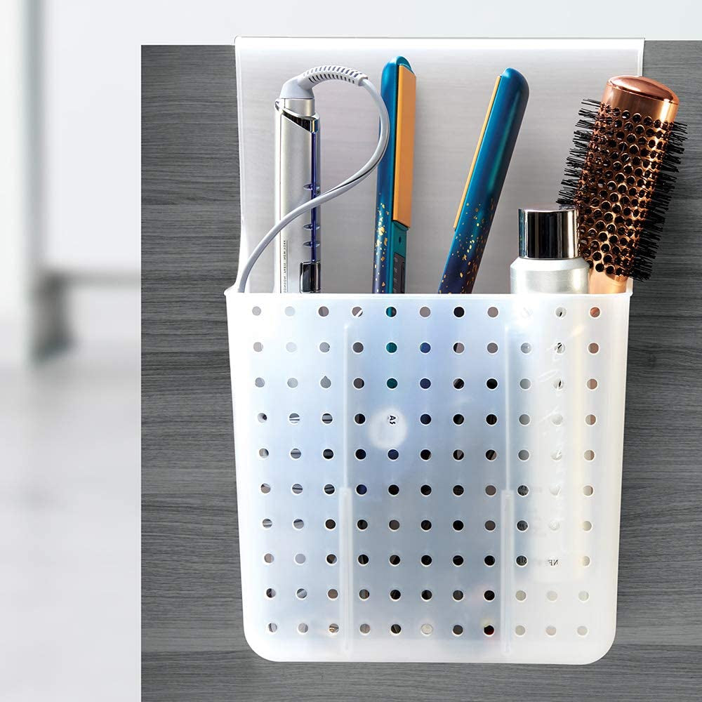 Madesmart Overdoor Hair Tools Organizer with Dividers - Grey, Frost | BATH COLLECTION | Storage for Curling Wand, Hair Straightening Flat Irons and Brushes | BPA Free Health & Beauty > Personal Care > Cosmetics > Cosmetic Tools > Skin Care Tools madesmart   