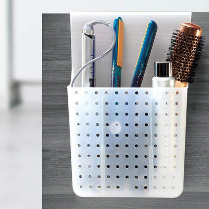 Madesmart Overdoor Hair Tools Organizer with Dividers - Grey, Frost | BATH COLLECTION | Storage for Curling Wand, Hair Straightening Flat Irons and Brushes | BPA Free Health & Beauty > Personal Care > Cosmetics > Cosmetic Tools > Skin Care Tools madesmart   