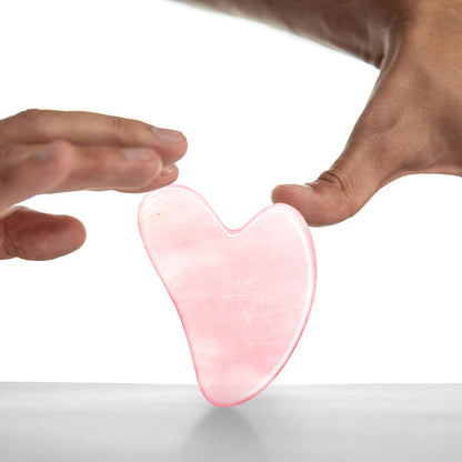 Rose Quartz Gua Sha Tool - Gua Sha Massage Tool for Facial Microcirculation Removes Toxins Prevents Wrinkles Boost Radiance of Complexion - 100% Authentic Genuine Rose Quartz Health & Beauty > Personal Care > Cosmetics > Cosmetic Tools > Skin Care Tools Sinikoro   