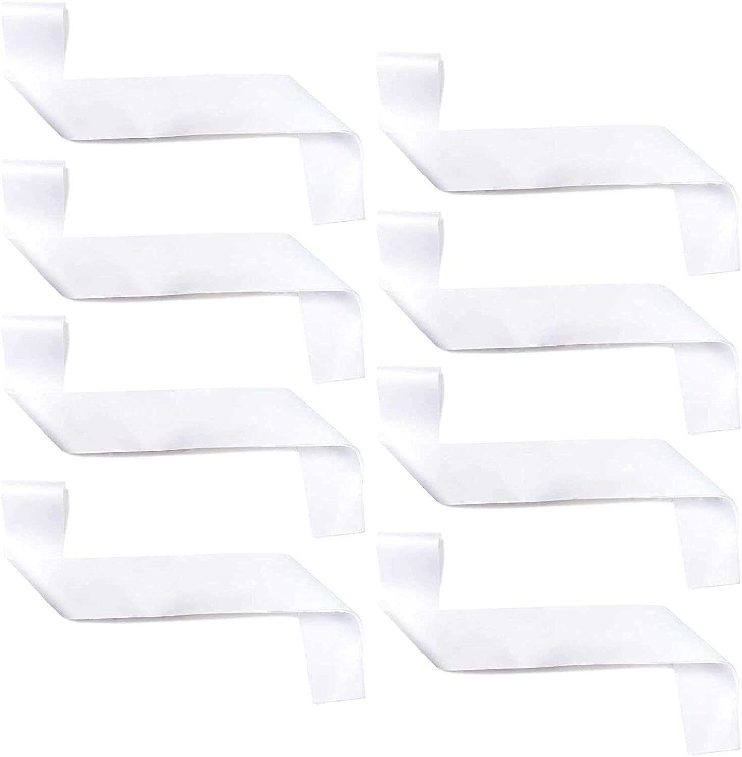 Sparkle and Bash Blank Customizable Satin Sash (8 Pack), White Apparel & Accessories > Clothing Accessories > Sashes Sparkle and Bash   