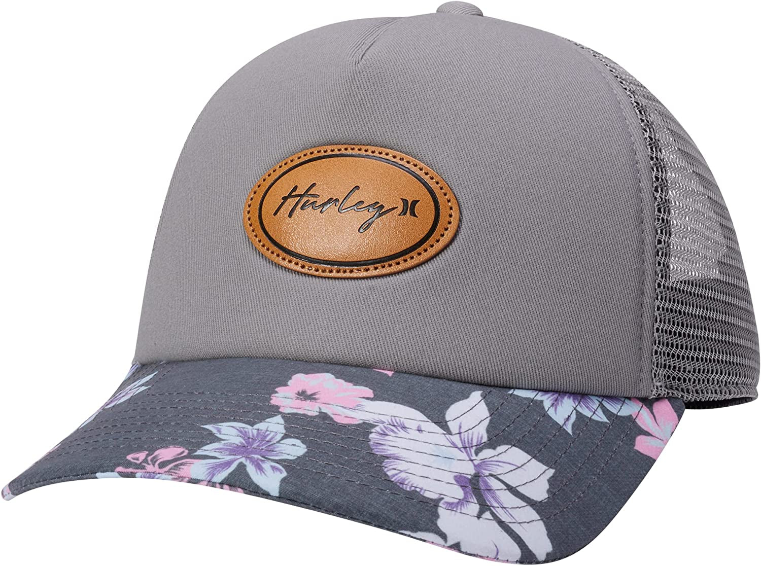 Hurley Women'S Baseball Cap - Horizon Curved Brim Snap-Back Foam Trucker Hat Apparel & Accessories > Clothing Accessories > Hats Hurley Grey One Size 