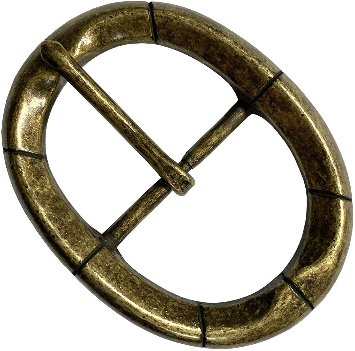 Replacement Belt Buckle Fits 1-1/2"(38Mm) Wide Belt Strap - Multi-Style Options Apparel & Accessories > Clothing Accessories > Belt Buckles Belts.com 28 / Cx-09_antique Brass  